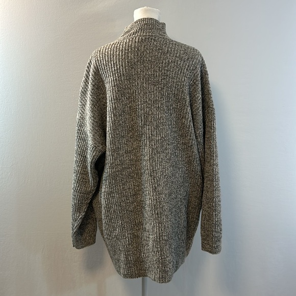 Tularose Djuna Mock Neck Balloon Sleeve Sweater Dress in Charcoal Gray Size M - Picture 4 of 9